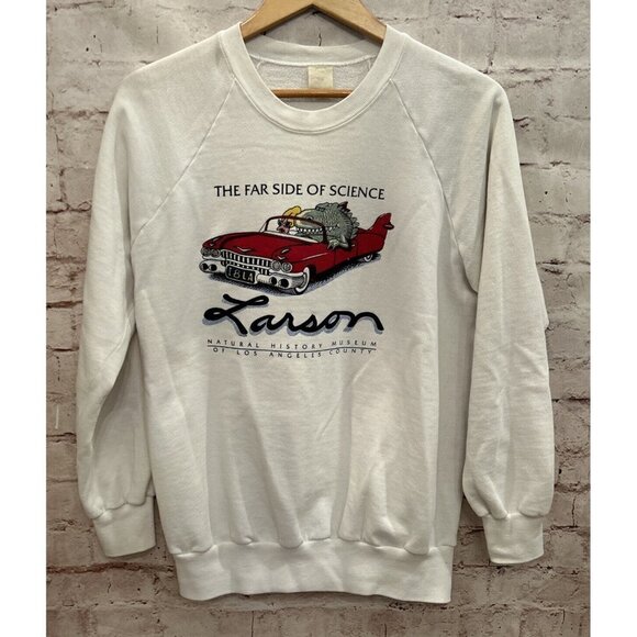 Vintage The Far Side Of Science Sweatshirt Crewneck Pullover Size Small/ Medium - Picture 1 of 4